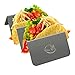 Taco Holders Tray Style Taco Plates for Soft & Hard Shell Tacos & Burrito's made of Stainless-Steel - Oven, Grill and Dishwasher Safe. Comes in 2 & 4 Great Value Packs