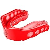 Shock Doctor Gel Max Convertible Mouth Guard, Red, Adult