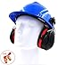Safety Ear Muff Ear Protection,Adjustable Folding Ear Defenders Maximum Noise Cancelling Headphones with Ultra Soft Foam Earplugs for Gardening,Working, Hunting, Shooting or Construction36 dB SNR