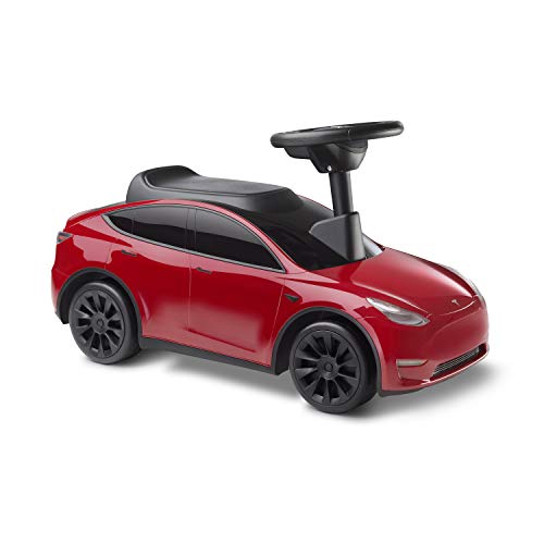 Mi Primer Tesla Modelo Y, Juguete Rojo para niños pequeños para pasear para 1,5 a 4 años