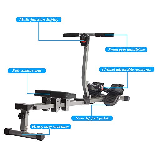 image for Livebest Hydraulic Rowing Machine Full Body Stamina Exercise Power wit