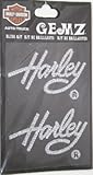 Harley-Davidson Script Bling Decal set of 2 cell phone bling school helment motorcycle