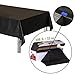 Neatiffy Disposable Plastic Table Cloth Roll | 54 in x 108 Ft Waterproof Tablecloth | Table Cover for Rectangle, Square, Round Oval Tables | Picnic, Party, Banquet, Birthdays, Weddings - Black