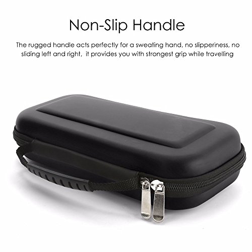 Switch Case Hard Shell Portable Travel Carrying Case with 10 Game Cartridges for Switch Console & Accessories(Black)
