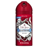Old Spice Body Spray - WolfThorn - Net Wt. 4.0 OZ (113 g) - Pack of 3