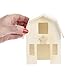 Set of 2 Unfinished Wood Assembled Country Barn Perfect for Crafters, Creators, and Decorators