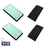 XLYZE 2X Air Filter with Foam Pre Filter for Honda GCV520U GCV530 GCV530R GCV530U GXV530 GXV530R GXV530U Engines