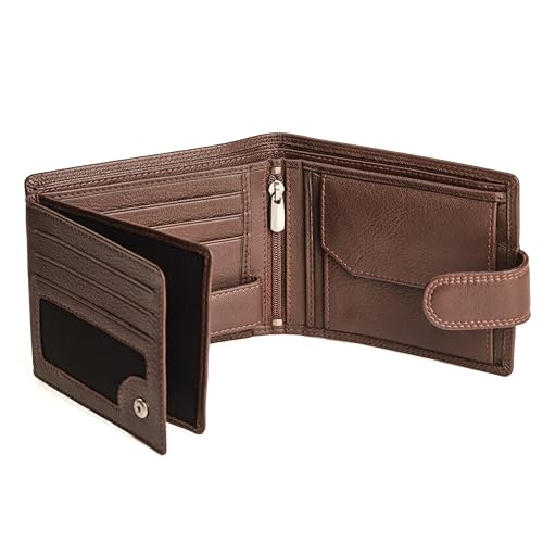 HansGo Wallets for Men Leather - Wallet with Style - Men's Wallet Handmade Genuine Leather - Wallets with RFID - The Comfortable Wallet - Wallets for Men - Original Gifts.