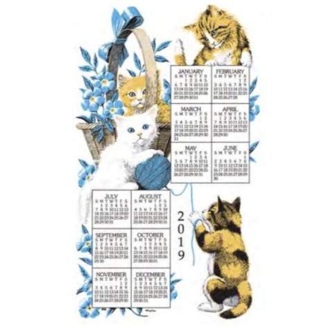 Kay Dee Designs - 2019 Linen Calendar - Curious Kittens