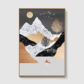 Framed Home Artwork Abstract Scenery for Living Room Bedroom