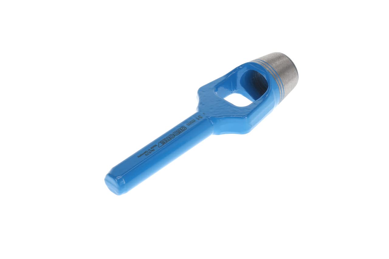GEDORE Arc punch for soft materials, Ø 31 mm, Rubber leather gaskets fabric, Round, 190 mm long, Punch, 570031
