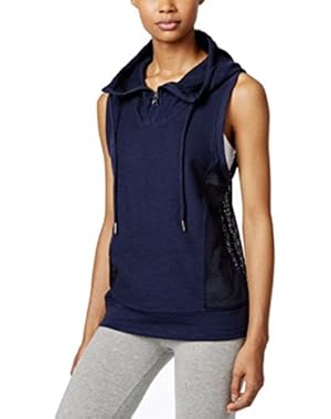 Performance Mesh Sleeveless Hoodie Navy X-Large
