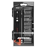 Meterk Screwdriver Kit 61 in 1 Magnetic Driver Kit, Professional Repair Tool Kit with 56 Bits Precision Flexible Shaft for iPhone 8, 8 Plus, Smartphone, Game Console, Tablet, PC Jewelry Watches