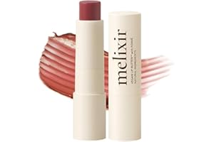 Melixir Vegan Lip Butter (12 Colors), Hydrating Tinted Lip Balm Stick, Bee-Free, Petrolatum-Free, Plant-Based, Moisturizes Dry & Chapped Lips With Shea Butter, Sheer, Natural Finish - #02 Nudy Rose