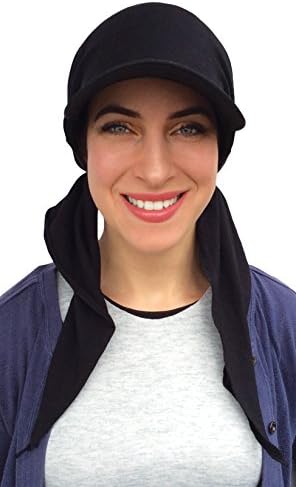 New Age Visor Pre Fitted Bandana Hat (Black)