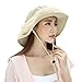 Mosquito Head Net Hat, UV Protective Sun Cap with Mesh Protection from Insect Khaki