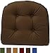 Klear Vu Gripper 100-Percent Cotton Twill Chairpad, Brown