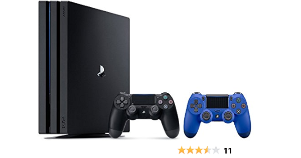 Amazon Com Playstation 4 Pro Console 3 Items Bundle Ps4 Pro 1tb Console Extra Ps4 Dualshock 4 Wireless Controller Wave Blue With Mytrix Wall Charger Video Games