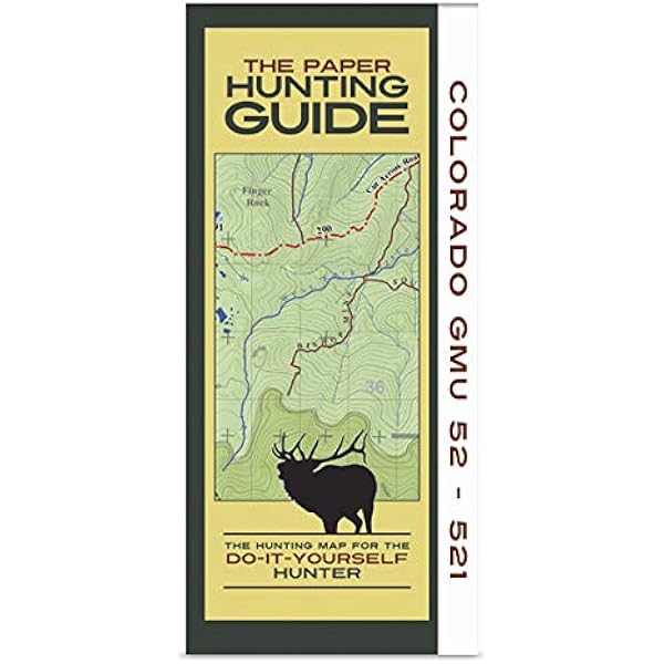 Amazon Com Colorado Gmu S 52 521 Hunting Map Sports Outdoors