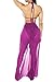 Kisscynest Women's High Waist Strappy Cut Out Bikini Sets Mesh Cover Ups Fuschia XL