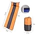 Runacc Sleeping Pad Camping Mattress Self-inflation Sleeping Mats for Family, Attached Pillow