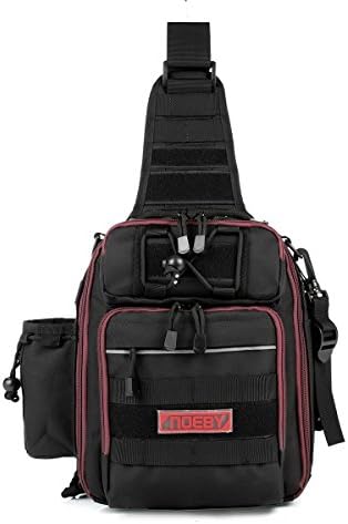 NOEBY NBBA-CHB Outdoor Waterproof Tackle Bag Single Shoulder Fishing Tackle Storage Bags Durable Handbag Crossbody Messenger Bag Multifunctional Bags for Camping Hiking Cycling Biking Surfing Hunting