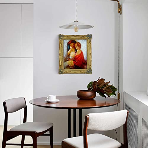 Vintage Picture Frames 8x10 Gold Photo Frame 8x10 with Floral Relief