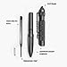 Uzi Tactical Pen Combo Bundle, Glass Breaker Ballpoint Pen, Ultra Durable Aircraft Aluminum, Multi-functional Survival Tool, Black and Gun Metal, Christmas Gift
