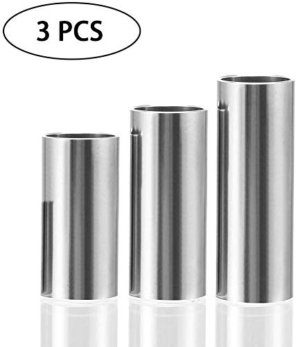 Wolfride 3pcs Stainless Steel Guitar Slides Set Bass Finger Slides Set - Thumbnail 5