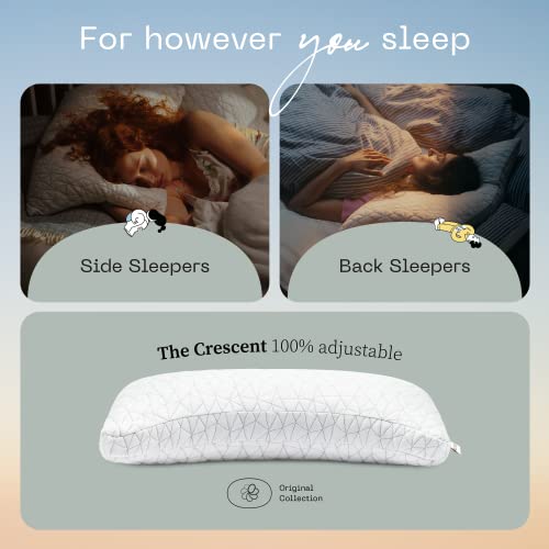 Coop Home Goods Crescent Back and Side Sleeper Pillow Pillow for Neck