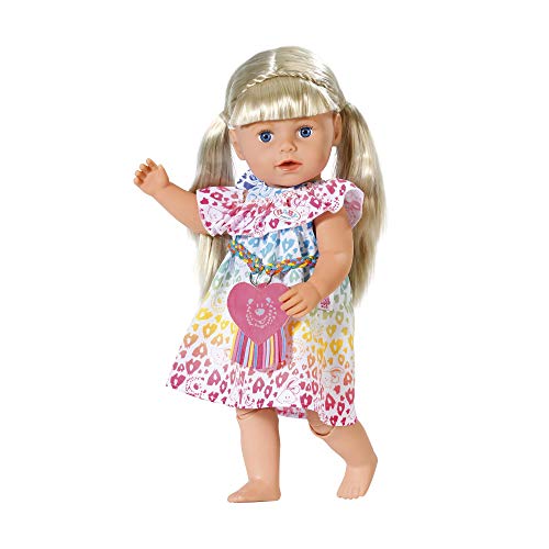 Zapf Creation BABY Born Puppenkleider - Modedesigner Kleidung - Regenbogen Leokleid – Bild 3