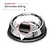 Enhanced Pet Bowl, Stainless Steel Slanted Dog Bowl with Raised Ridge, Food-Grade Non-Slip No Spill Bowl for Dogs, Less Mess, Less Gas, and Better Digestion (Medium)