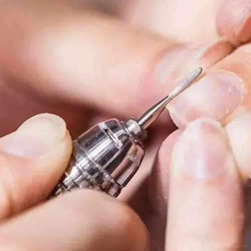 Broca Uñas,Homeet Broca para Manicura Torno para Uñas 7Pcs Juego Herramientas para Manicura Acero al Tungsteno Fresas Torno Taladro de Uñas Pulidor de Uñas
