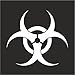 Biohazard Logo Helmet Motorcycle Decal Sticker M1 3