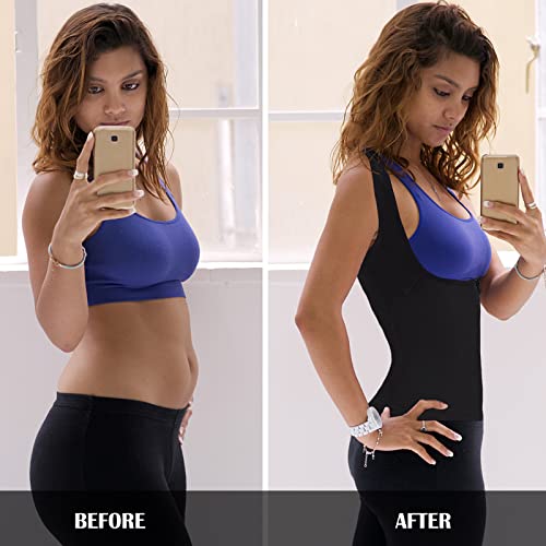 FeelinGirl Sauna Vest for Women Weight Loss Sweating Suana Shirt - Main Image