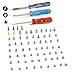 MMOBIEL Complete Screw Set Replacement Compatible with iPhone 6S (White/Black/Gold/Rosegold) incl. 3 x Screwdrivers