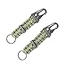 CAMPSNAIL EDC Paracord Lanyard Keychains - First Aid Kit Survival Keychain with Carabiner and Flint Great Gift for Girls and Boys Scouts,Outdoor Fans and Father Day