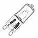Brite Innovations G9 Halogen Bulb, 25 Watt – 6 Pack – Energy Saving - Dimmable - Soft White 2700K - 120V - Q40, CL, T4 JD Type, Clear Light Bulb
