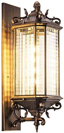 信念の再生アメリカの屋外壁取り付け用燭台照明ブロンズ仕上げ外部照明器具