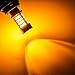 ENDPAGE 1157 2057 2357 7528 BAY15D LED Bulb 2-pack, Amber Yellow, Extremely Bright, 54-SMD with Projector Lens, 10-30V, Work as Turn Signal Blinker Lights