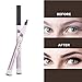 Liquid Tattoo Eyebrow Pen With Four Tips, Long-lasting Waterproof Gel for Eyes Makeup Brow Pen-Brown