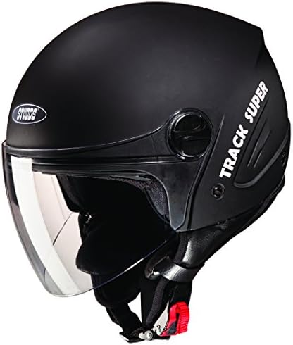Studds TRACK Super Open Face Helmet (Matt Black, XL)