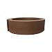 Abba Patio Edging Coil Recycled Plastic and Wood Composite Fence Garden Landscape Border, 5.3 Inches x 20 Feet, Coffee