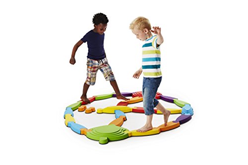 GONGE River Landscape - 25-Piece Set for Balance Training, Motor Skills, and Creative Play - Educational Tools for Children's Development and Fun Group Activities - Vibrant