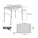 REDCAMP Aluminum Folding Table 2/3/4/6 Foot, Adjustable Height Portable Camping Table, Sturdy Lightweight 24″/36″/48″/72″ Camp Table (Renewed)thumb 2