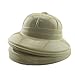 Adorox 24Pc Khaki Beige Soft Plastic Tan Childs Jungle Safari Pith Sun Hat Costume Birthday Party Favor Kids Halloween Toy