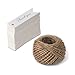 Thank You Tags,Gift Tags,100PCS Paper Tags with 100 Feet Jute Twine,Kraft Tags for DIY Crafts,Wedding,Christmas,Thanksgiving (White)