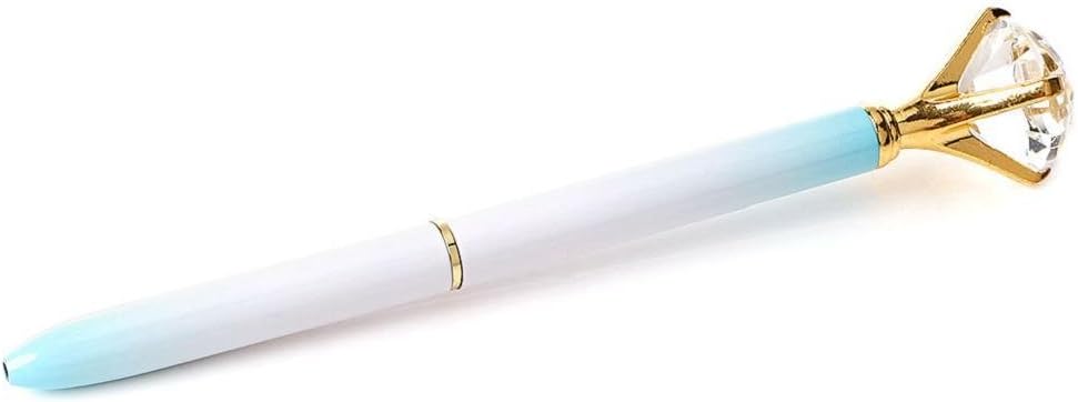 Yunso Big Crystal Diamond Pen Metal Rhinestone Ballpoint Pen Fashion School Office Supply (Gradient)
