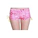 Cokar Women's Lace Crochet Overlay Strappy Swim Board Shorts with Panty Liner