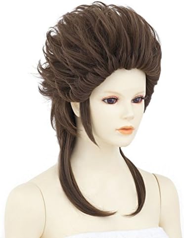 Neo Swept Back Hair Milk Chocolate Brown(A008) Cosplay Wig Short Combed Back Wig Heat-resistant